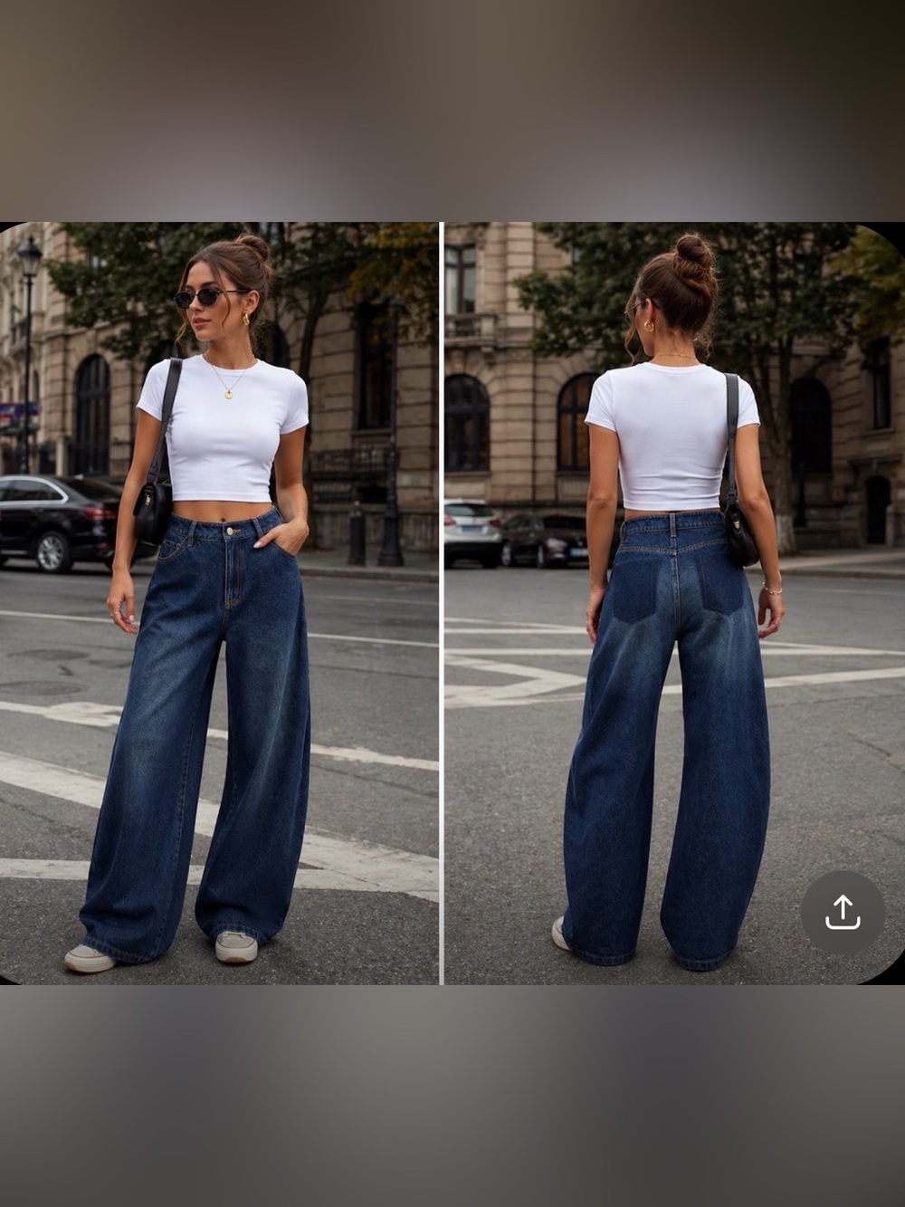 NWT Trendy Commense Mid-Waisted Denim Curved-Leg Pants‎ Small Barrel
